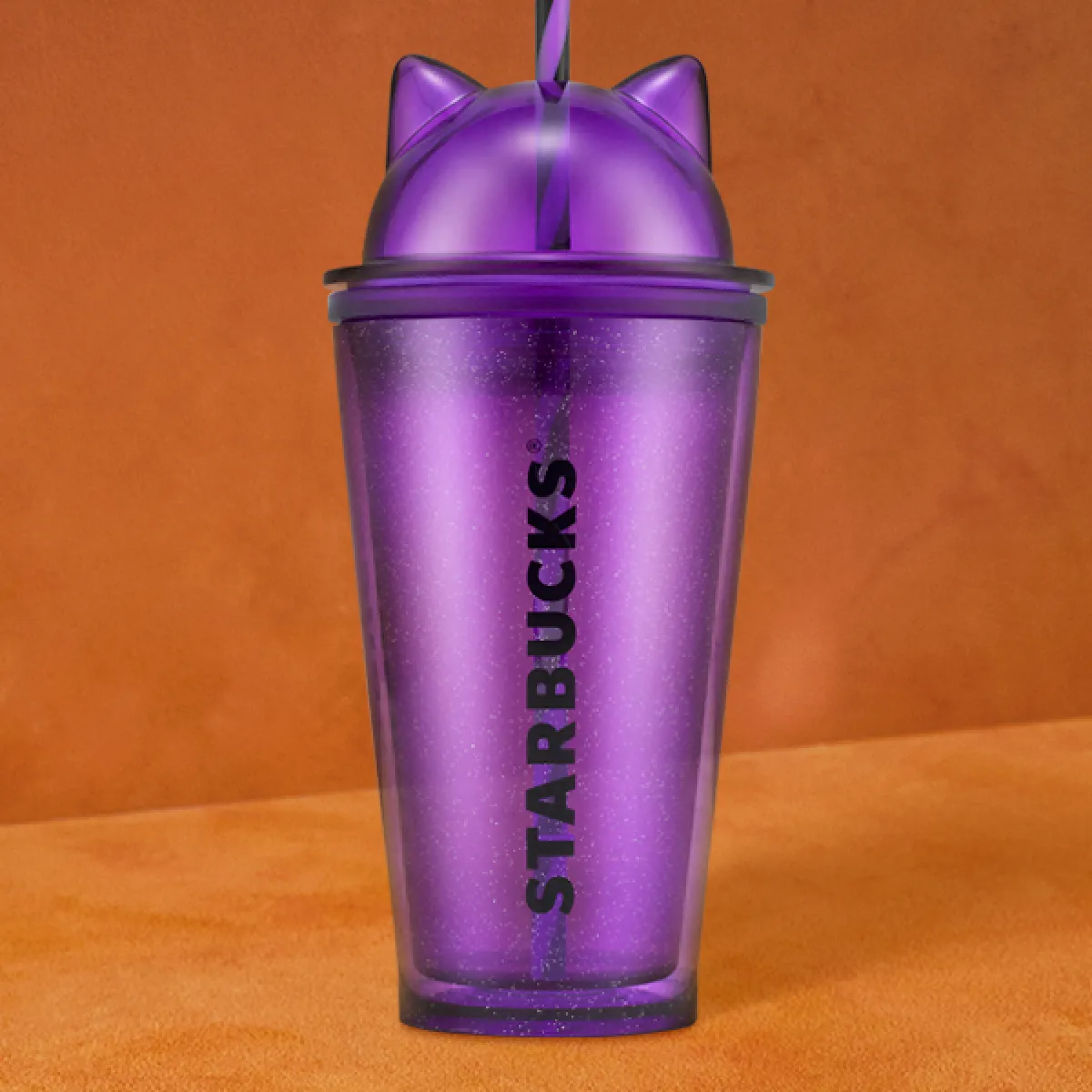 Purple Cat Ear Cold Cup 16oz