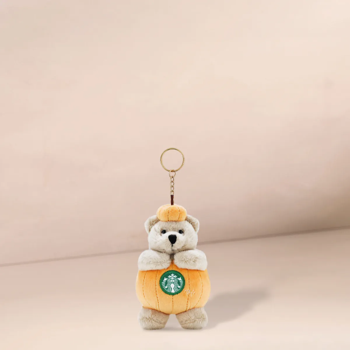 A photo of our new Jack O'Lantern soft plushy keychain
