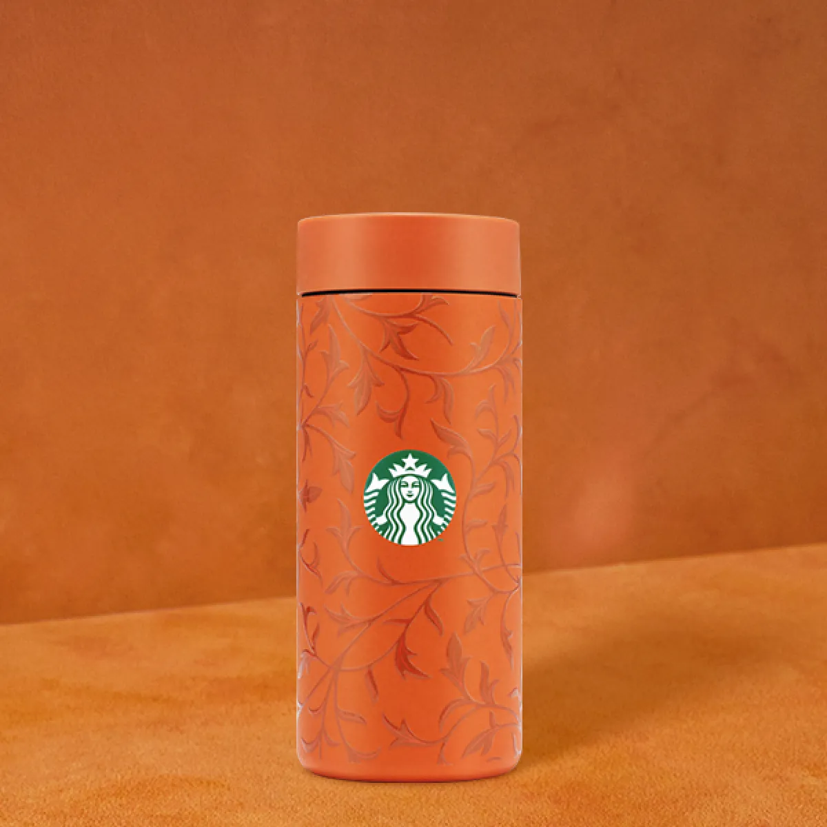 Vintage Vine Orange Tumbler 360 12oz