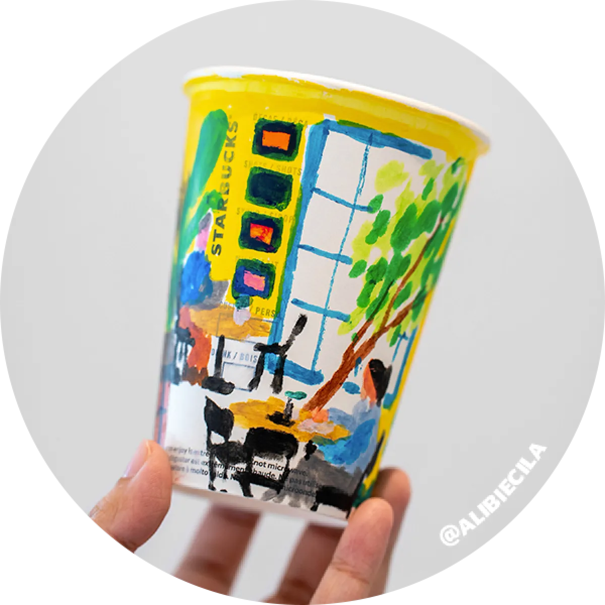 Runner up winner of a Starbucks cup featuring original designs