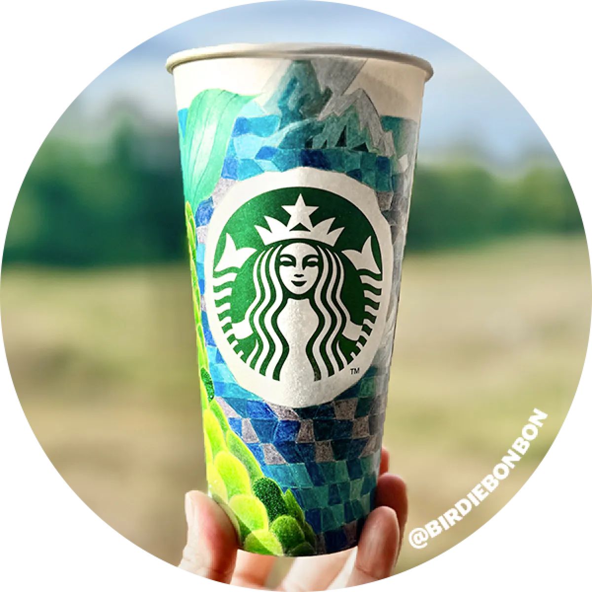 Runner up winner of a Starbucks cup featuring original designs