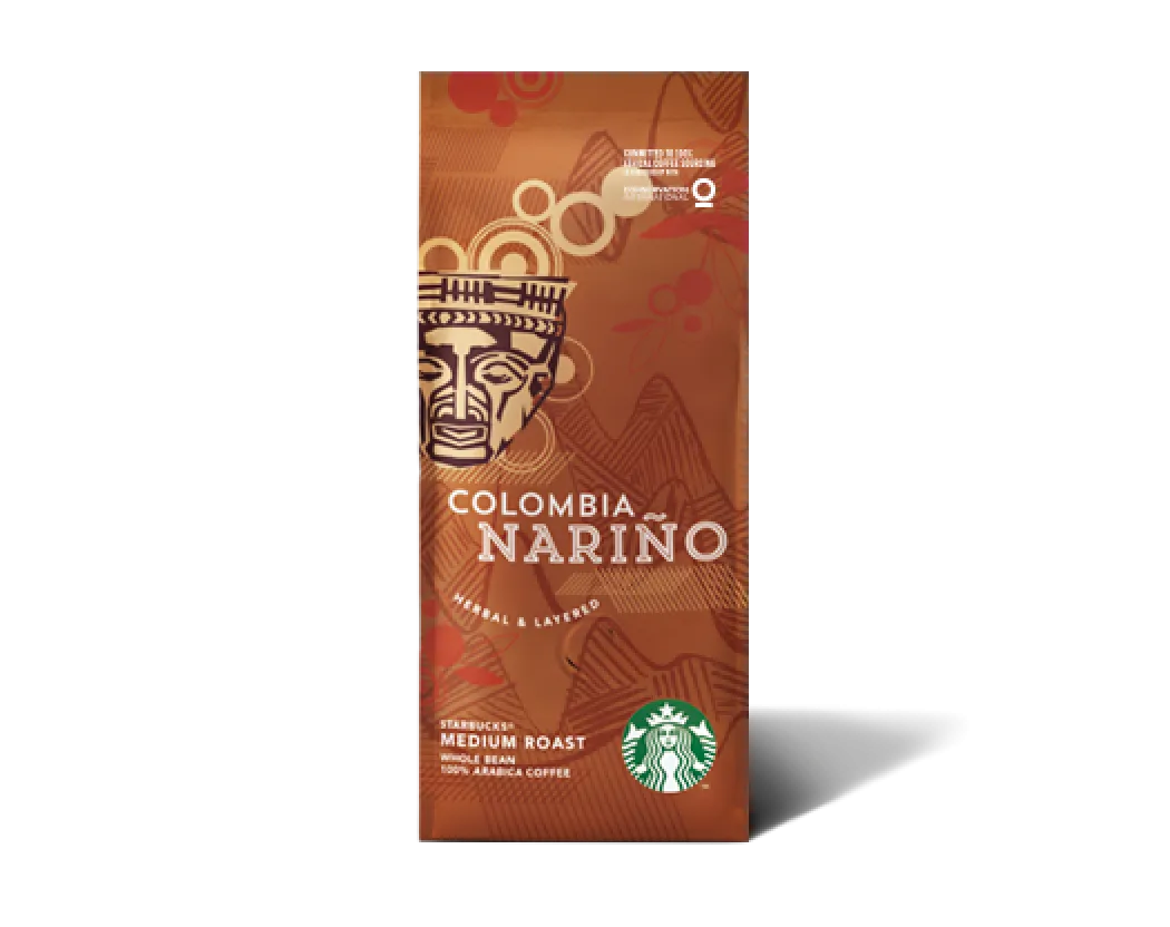 A photo of our Colombia Nariño medium roast coffee bag