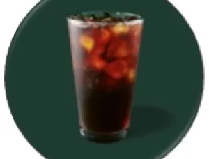Our delicious slow-steeped cold brew over ice, black.