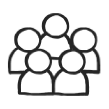Illustrated image of a group of judges