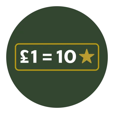 £1 = 10 Stars