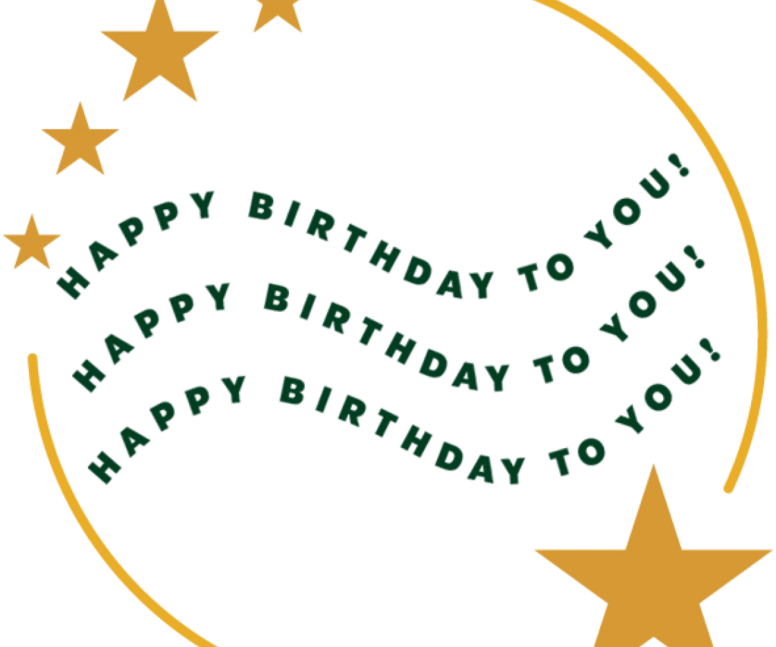 Happy birthday to you!