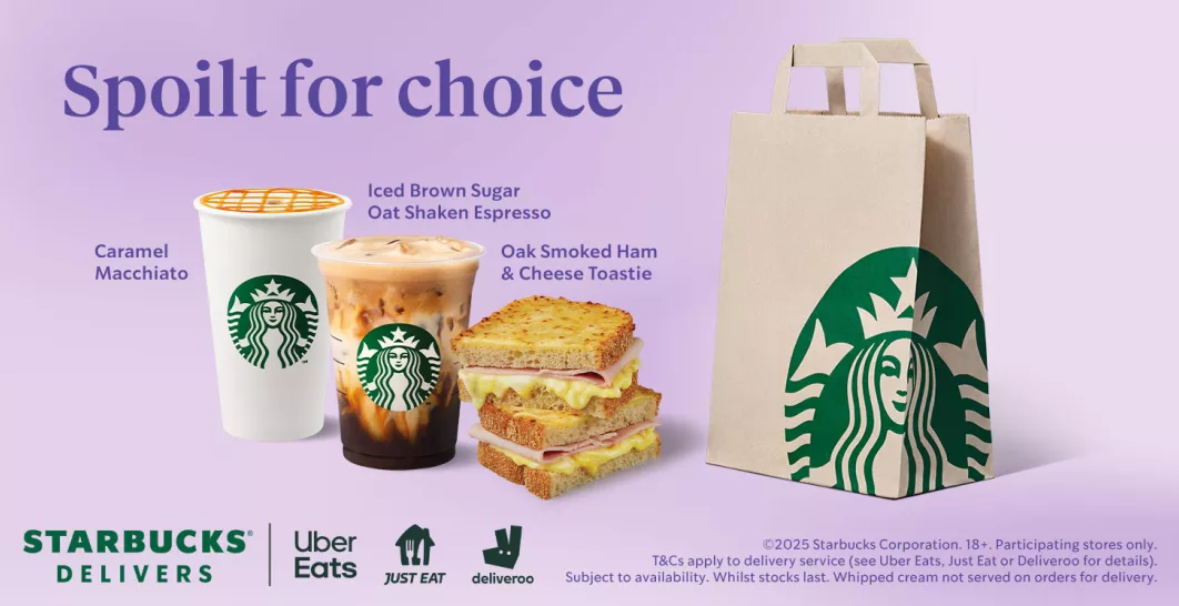 Lavender drinks for Starbucks Delivers
