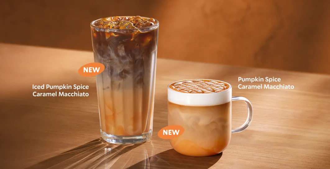 Meet our new Pumpkin Spice Caramel Macchiato